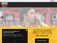 Tablet Screenshot of frederickrunfest.com